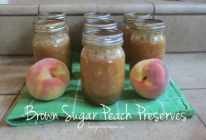 brown sugar peach preserves