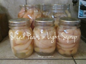 home canned pears