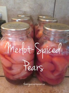 merlot pears