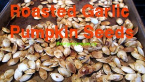 roasted garlic pumpkin seeds