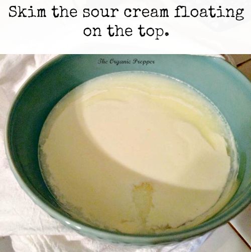sour cream on top