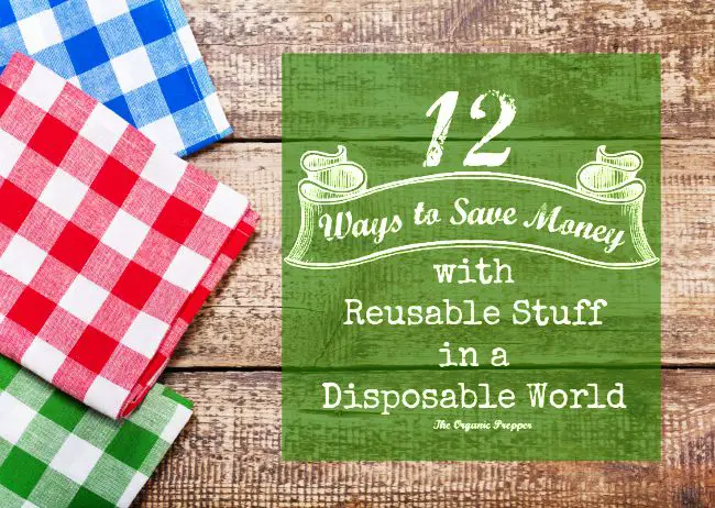 Here are 12 ways to save money by replacing those convenient disposable items with reusable ones (that are also surprisingly convenient). | The Organic Prepper | Frugal Tips | Green Living