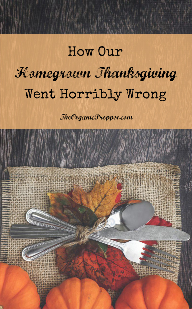 Homegrown Thanksgiving Gone Wrong The Organic Prepper