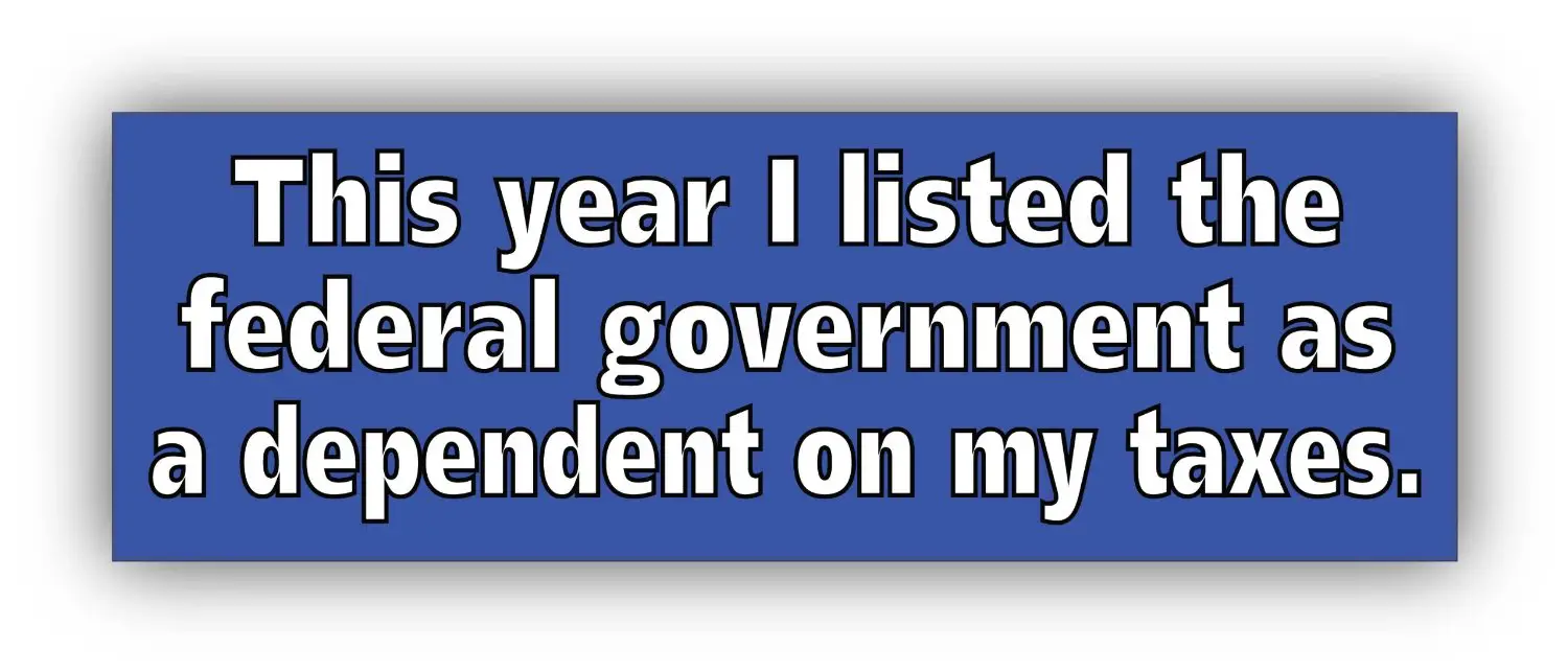 i listed the federal government as a dependent