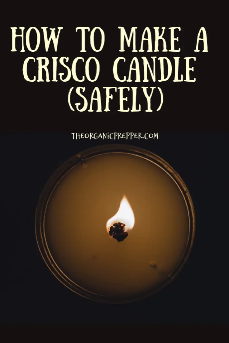 How to Make a Crisco Candle (Safely)