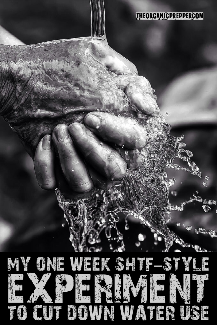 My One Week SHTF-Style Experiment to Cut Down Water Use