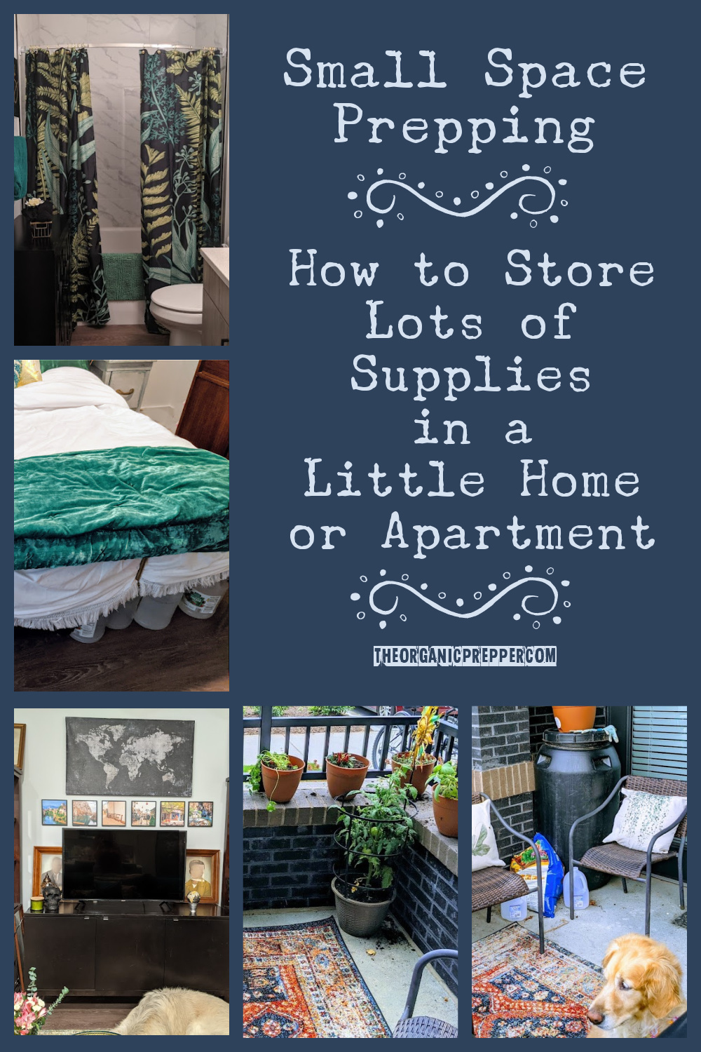 Small Space Prepping: How to Store Lots of Supplies in a Little Home or Apartment